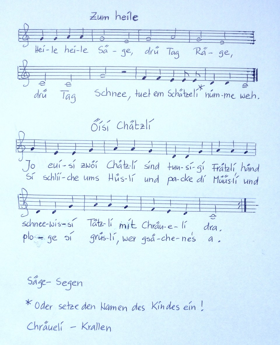 Kinderlied Schweiz 1