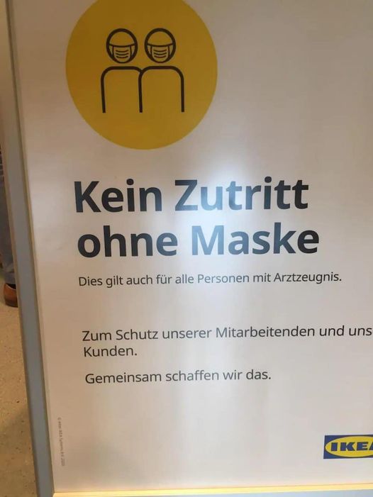 Kein Zutriff ohne Maske