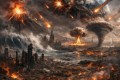City destroyed by volcanic eruption, tsunami, meteor impacts, nuclear explosion, and tornado